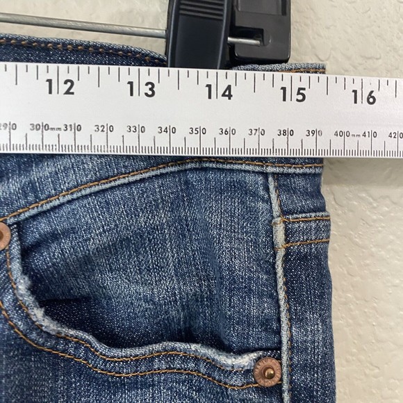 7 For All Mankind Jeans Size 30 Flare Wide Leg Dark Wash Denim - Picture 5 of 11